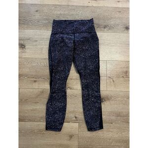 Lululemon Train Times 7/8 Pant 25" Crystalline Multi Black Leggings Womens 8